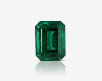 2.23 Carat Loose Natural Emerald, Green Color Emerald Cut, GRS Certified Real Emerald For Jewelry Making, Gemstone Jewelry Rare Gift For Her