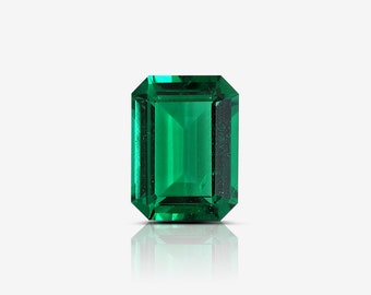 1,56 ct. Losse natuurlijke smaragd, groene kleur smaragd geslepen, GRS gecertificeerde echte smaragd voor het maken van sieraden, edelsteen sieraden zeldzaam cadeau voor haar