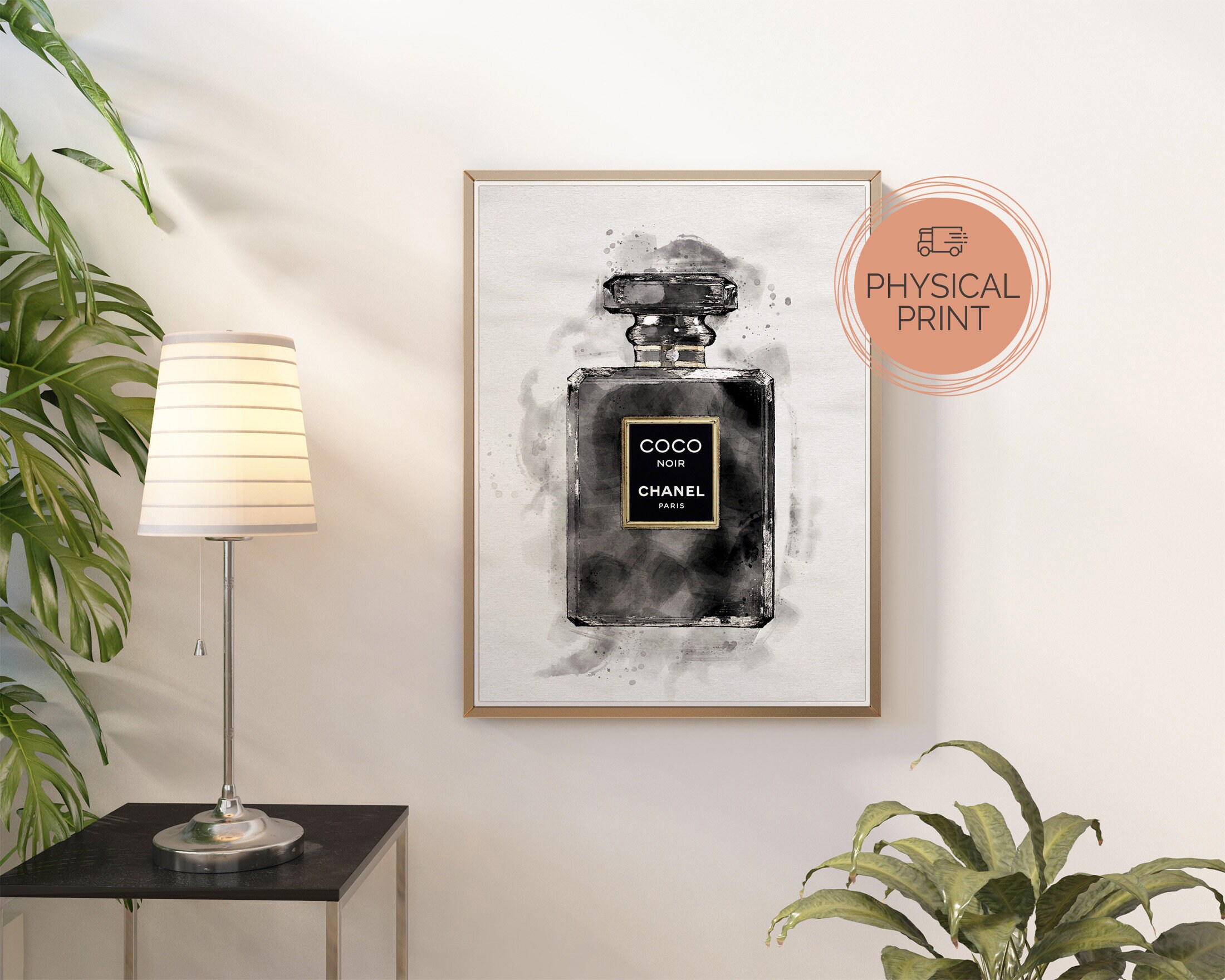 Chanel Perfume Bottle Wall Art Watercolour Perfume Bottle