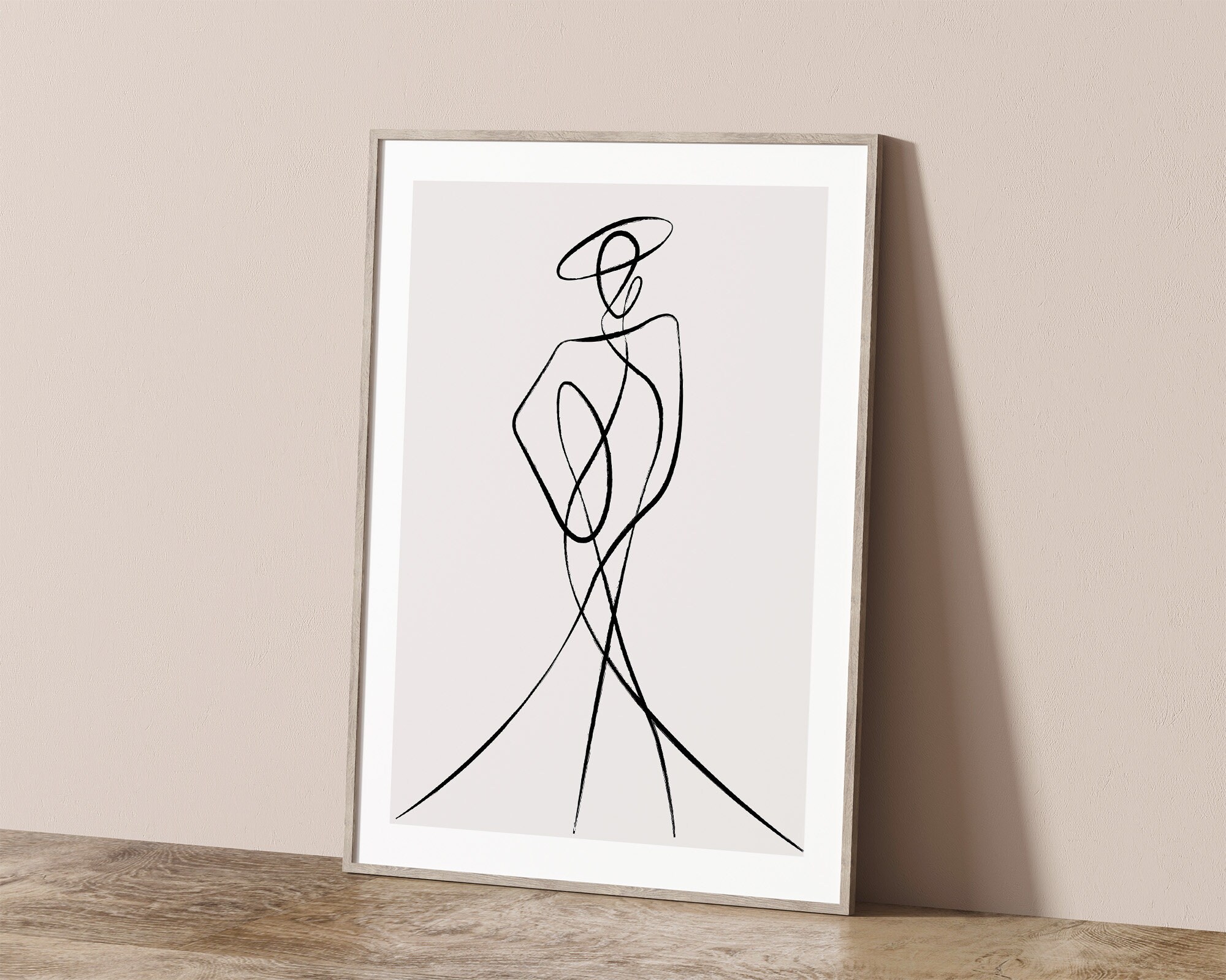 Line Art Prints Set of 3 Line Art Printable Posters Woman Etsy