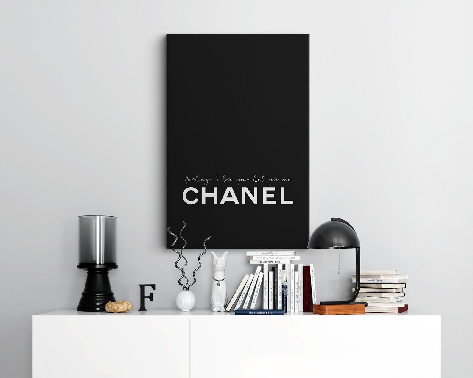 Chanel Canvas Wall Art Set of 3 Fashion Canvas Set of 3 Etsy