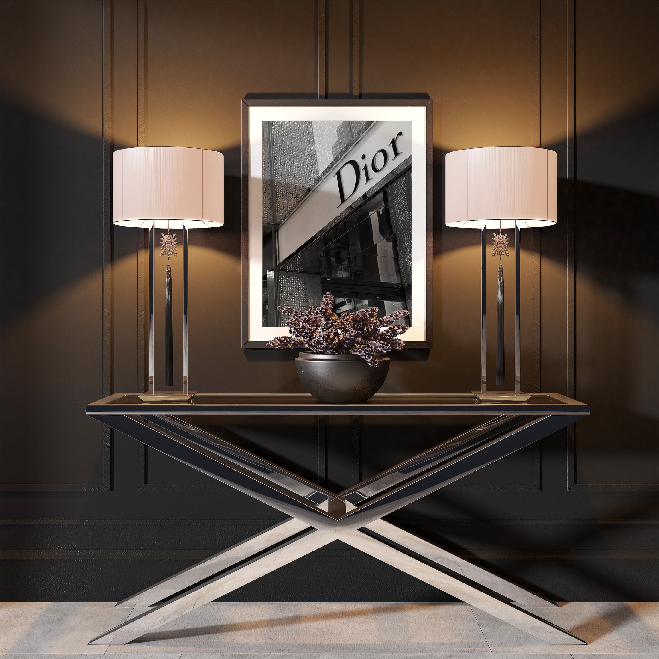 Dior Fashion Poster Printable Dior Wall Art Christian Dior Etsy