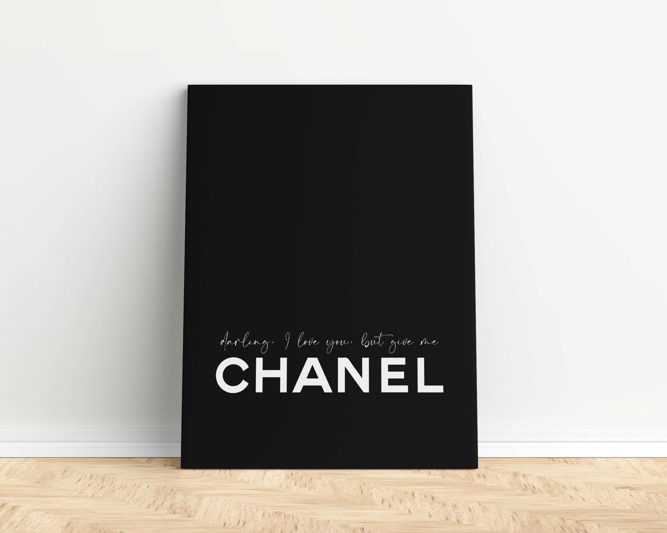 Chanel Canvas Wall Art Set of 3 Fashion Canvas Set of 3 Etsy