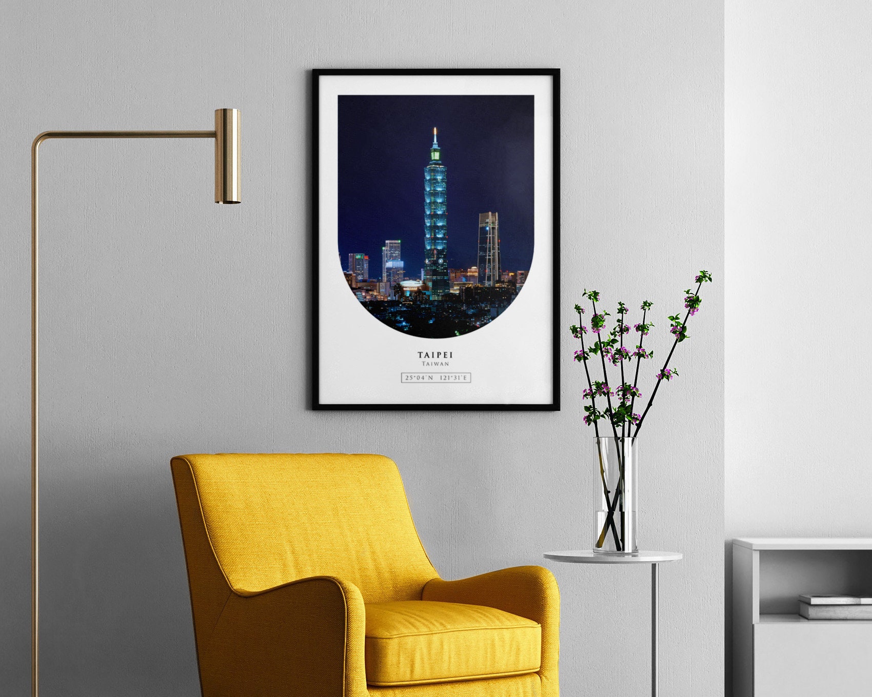 Taipei 101 Poster Taipei Print Taiwan Wall Art City Etsy