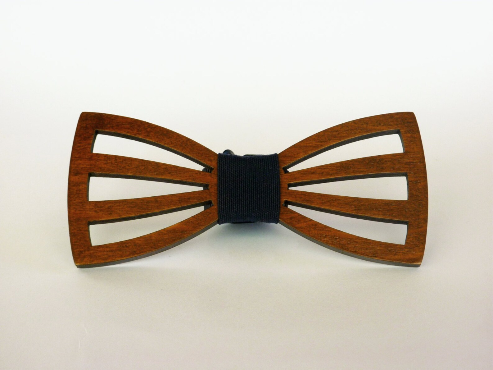 Bow Tie Wooden Handmade Natural Wood Brown Color Use for Etsy