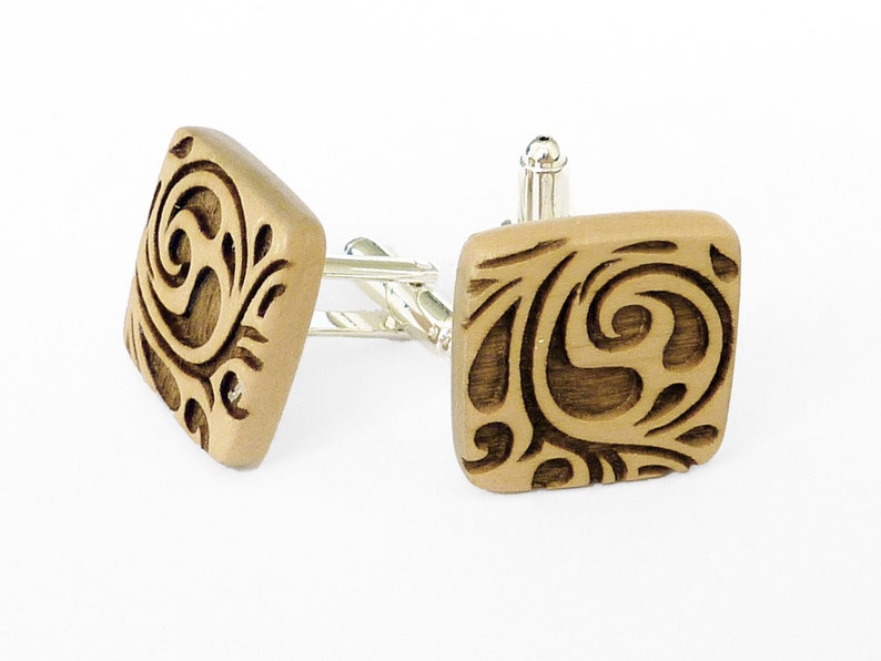 Wooden cufflinksMen's cufflinksHandmadeWedding Etsy