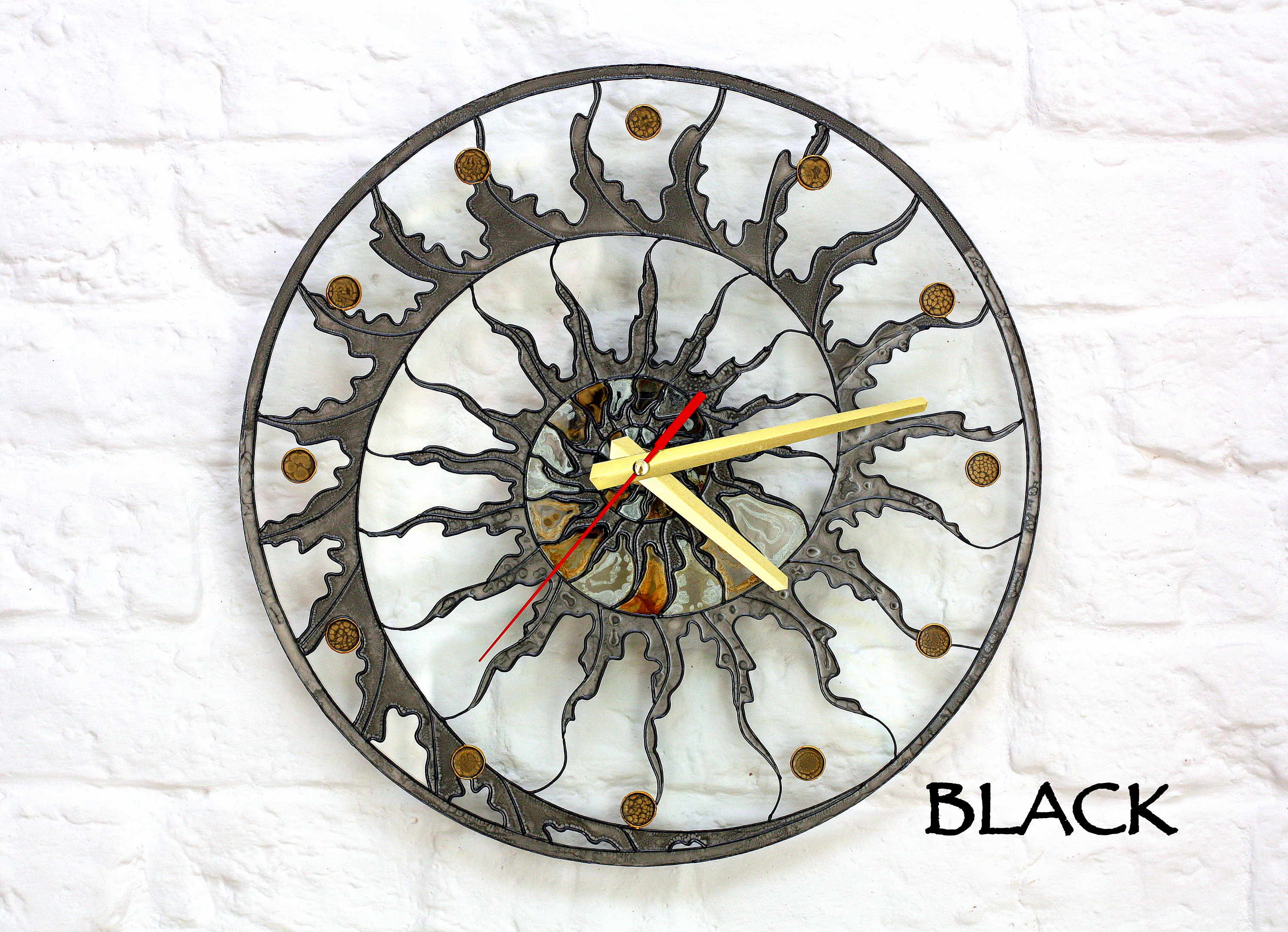Glass Kitchen Clock Contemporary DecorWall clock Prayer. Unique Wall