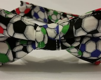 Boys Multicolored Soccer Ball Bowtie