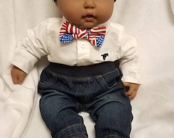 Baby Boys USA American Flag Bow tie