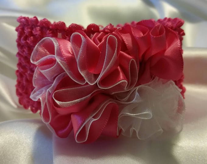 Newborn Baby Girls Hot Pink Princess Headband