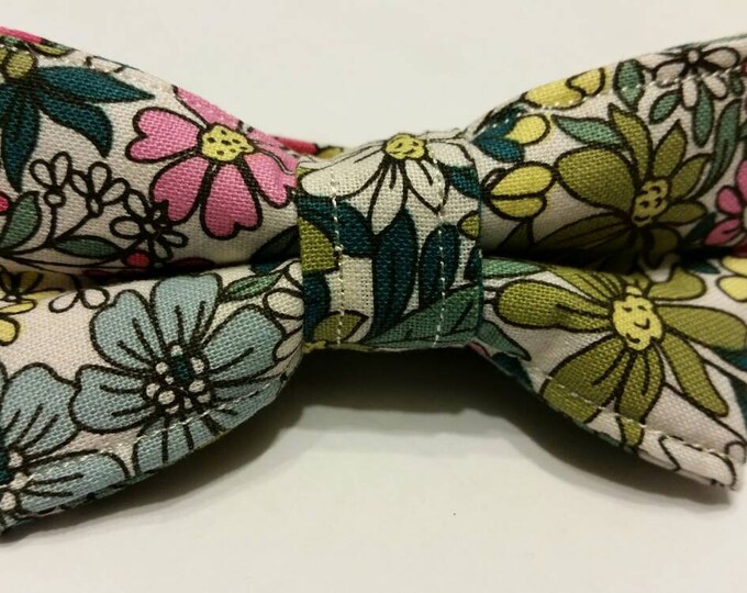 Boys Vintage Flower Bowtie