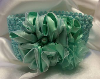 Newborn Baby Girls Seafoam Green Princess Headband