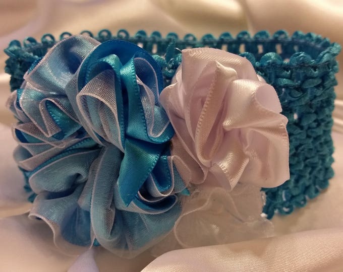 Newborn Baby Girls Seafoam Aqua Princess Headband