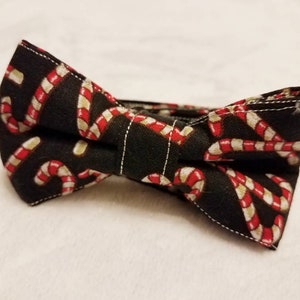 Boys Christmas Candy Cane Bowtie