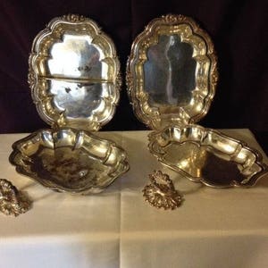 Kents Limited ~ Antique Silverplate Lidded Serving Dishes