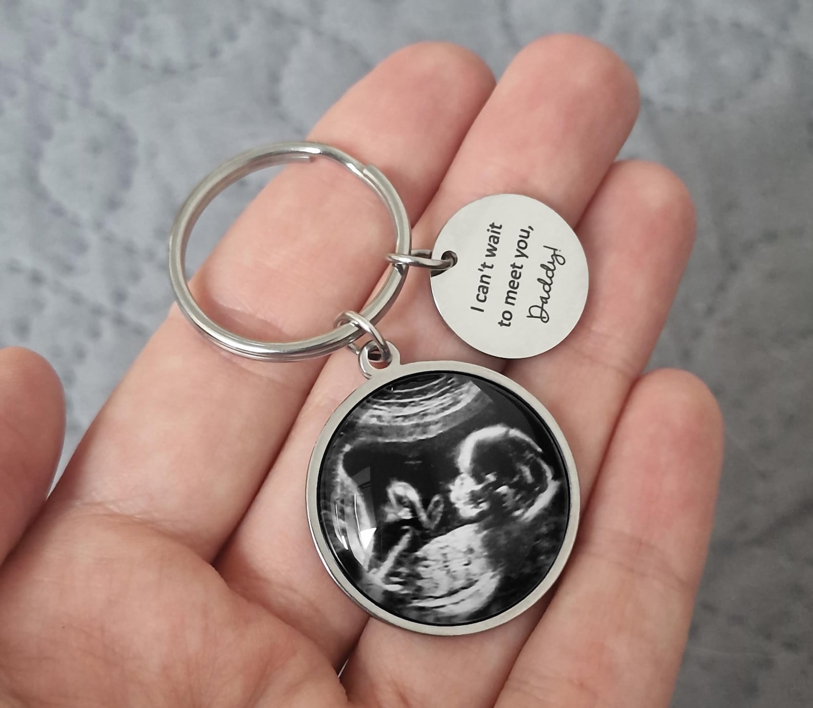 Personalized Ultrasound Keychain, Baby Scan Sonogram Picture Photo ...