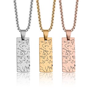 Benutzerdefinierte Sternkarte Halskette nach Datum und Ort, gravierte Nachthimmel, Schmuck Geschenk für sie, Geburtstagsgeschenk für Frauen, RP.2