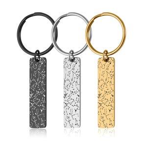 Portachiavi con mappa stellare per data, portachiavi con incisione personalizzata, regalo di compleanno per anniversario personalizzato per donne, uomini, lui, lei, fidanzato, fidanzata, RP.2