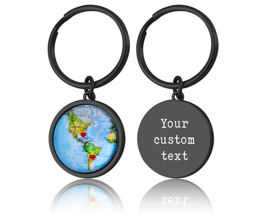 Personalized Gifts For Him: DIY Vintage Map Keychain – Sustain My Craft Habit