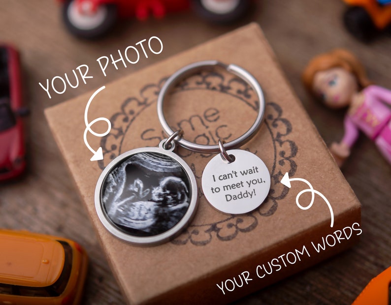 Personalized Ultrasound Keychain, Baby Scan Sonogram Picture Photo ...