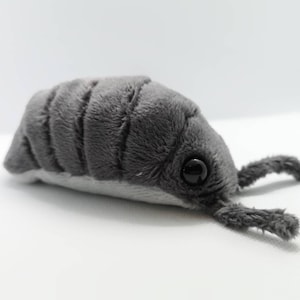 Isopod/woodlouse plush beanie toy collectable - by FroogAndBoog