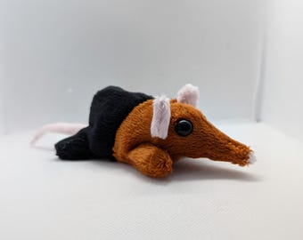 Elephant shrew, small plush beanie toy collectable - by FroogAndBoog