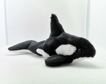 Killer whale / orca plush toy collectable beanie - by FroogAndBoog