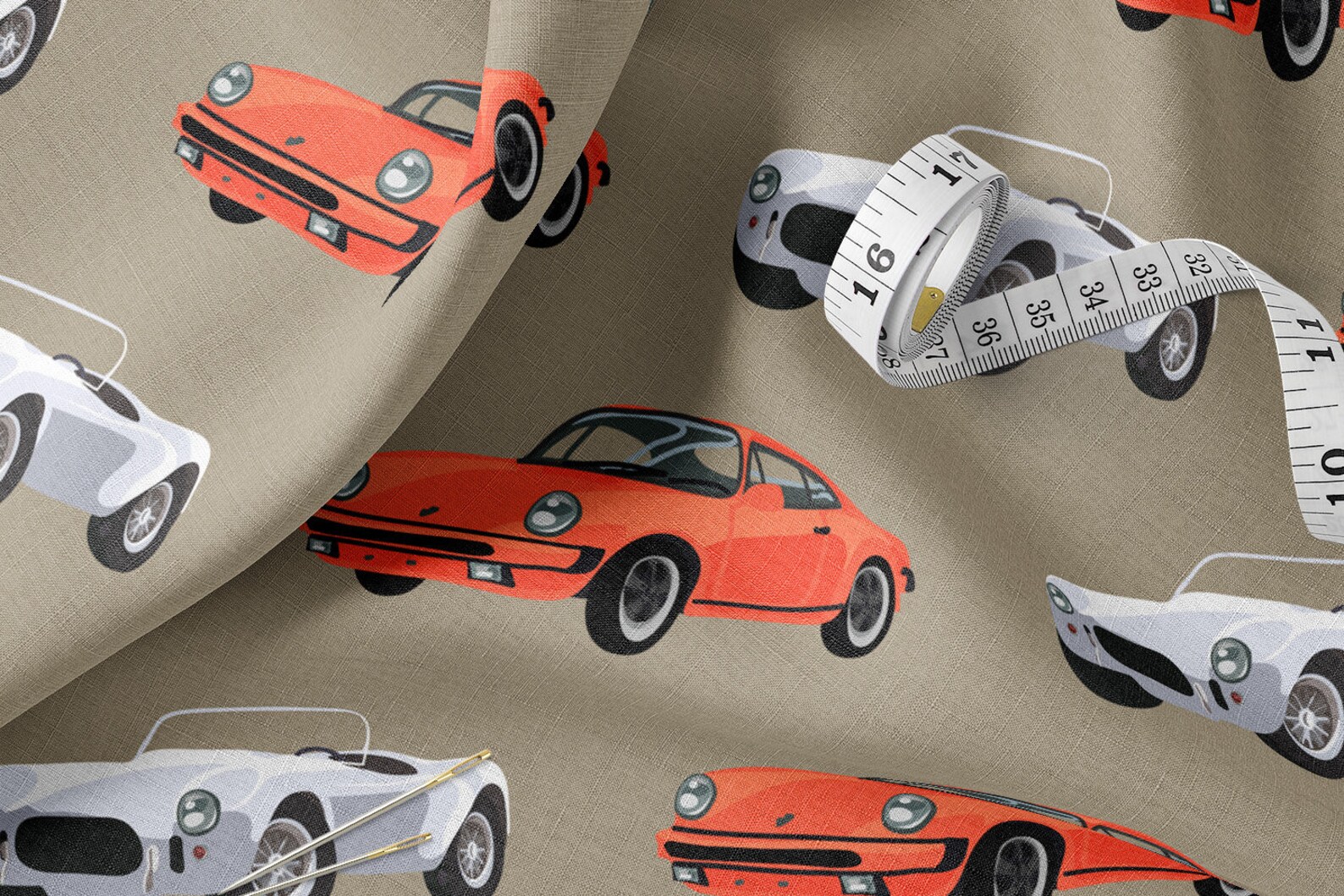 100 Cotton Classic Cars Fabric 147 CM Wide Metre for Sewing Etsy