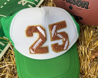 Casquette personnalisée avec numéro de football : équipement de fan d'équipe sportive
