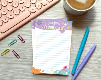 1 Notepad 4 x 6 inches, notes for educator, fabulous, gift