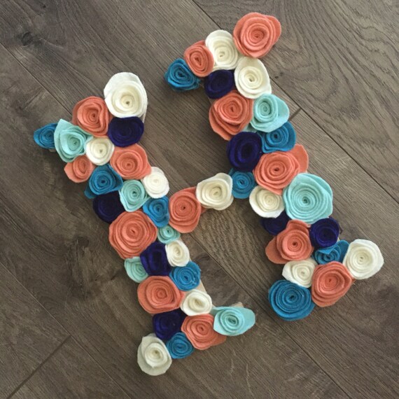 Items similar to Flower letter on Etsy