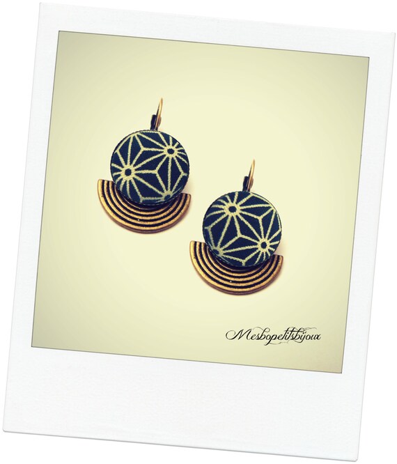 boucles d'oreilles originales tissu boucles d'oreilles originales tissu