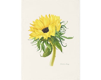 Sunflower Organic Cotton Tea Towel