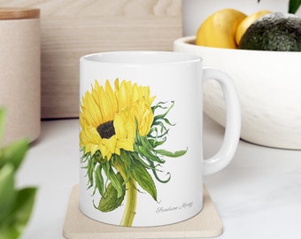 Sunflower Ceramic Mug