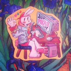 Gratis programvara söt klistermärke vänster