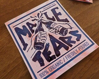 Male tears sticker feminist