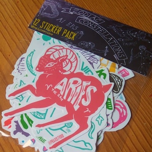 Dierenriemhoroscoop stickerpakket 12