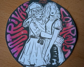 Not rivals, comrades feminist sticker