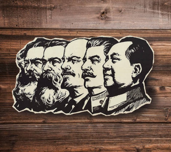 Lenin, Mao, Marx, Engels sticker