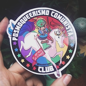 Posmodernismo queer comunista pegatina