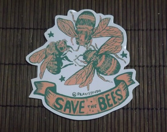 Save the bees sticker