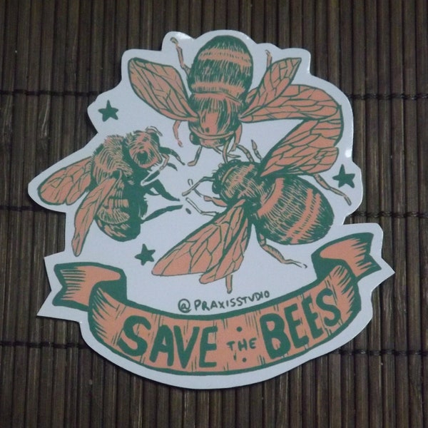 Save the bees sticker