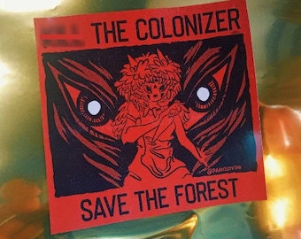 Adesivo ecológico "Salve a floresta"