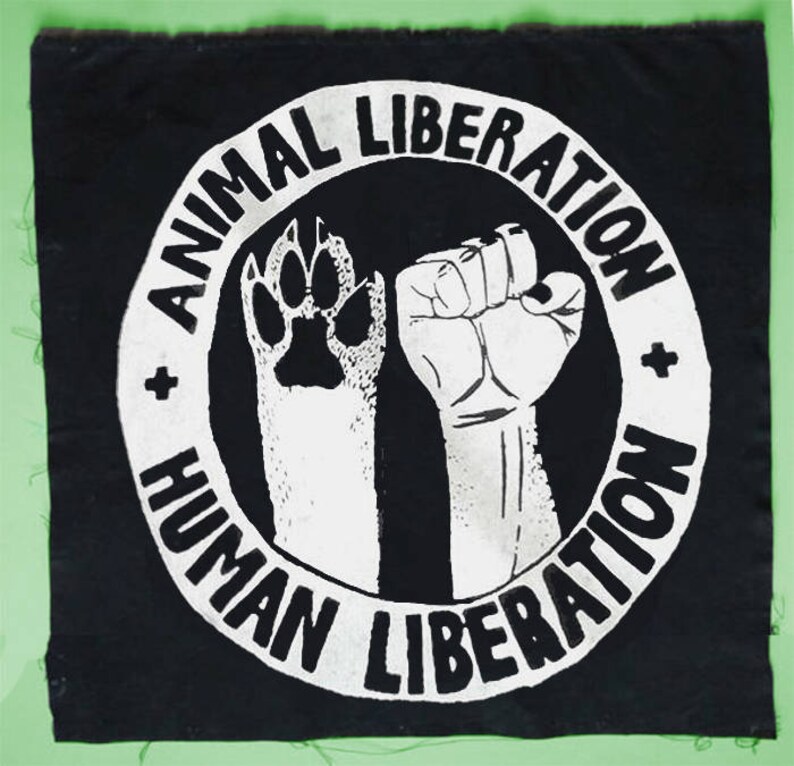 Human Liberation Animal Liberation Patch | Etsy