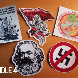 Leftist sticker bundle antifa socialist anticapitalist antifascist image 5