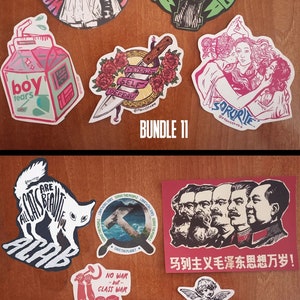 Leftist sticker bundle pack anti capitalist feminist vegan socialist image 7