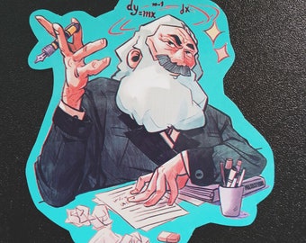 Sticker Marx really loved math btw