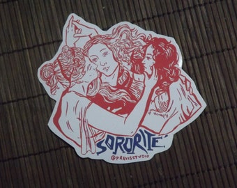 Sororite feminist sticker