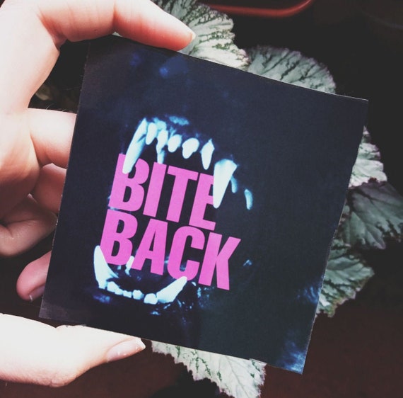 Bite back wolf sticker