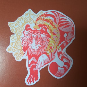 Adesivo bestia Drago Tigre